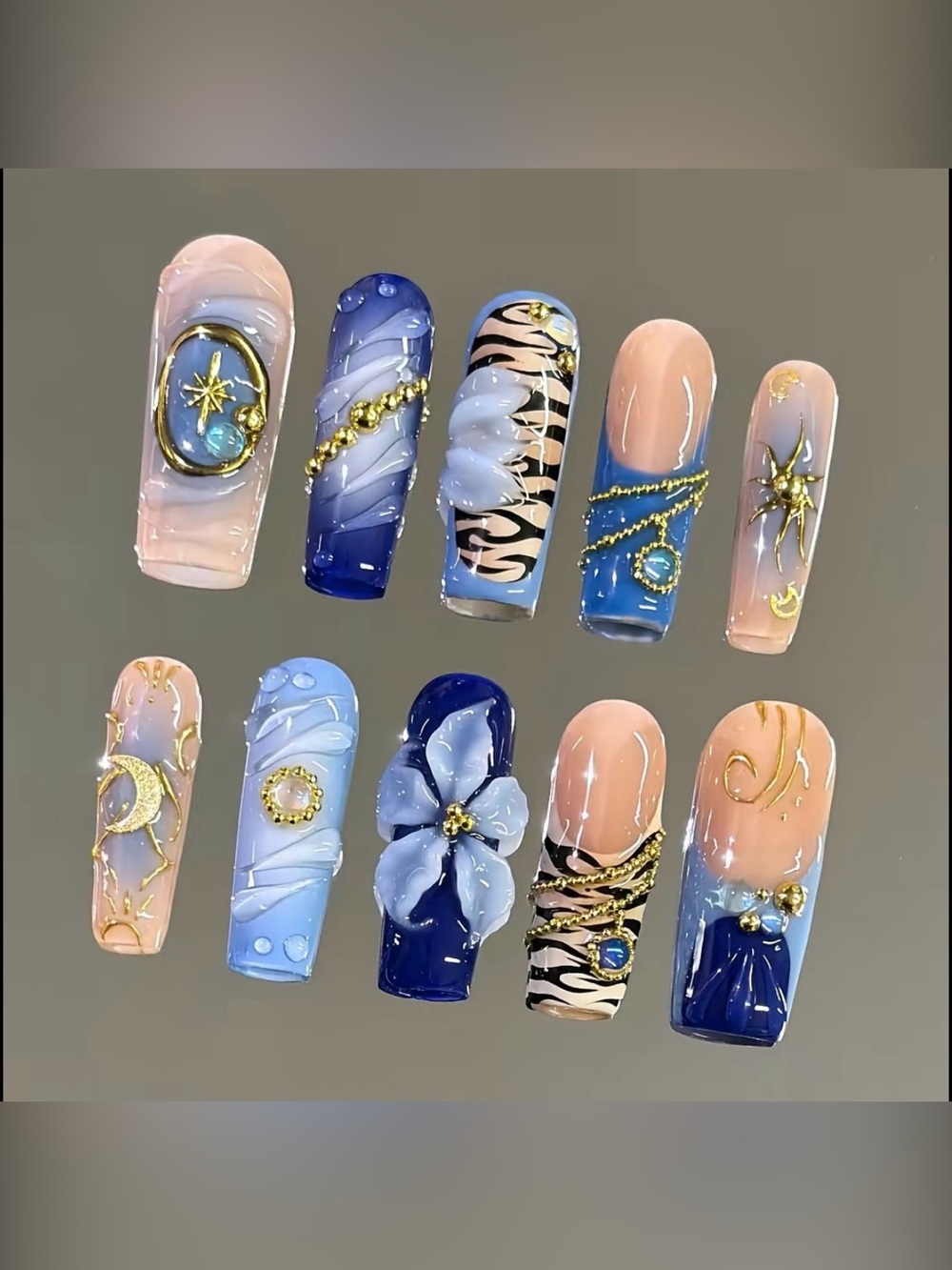 NailVesta Square Press-On Nail Set - Arabian Nights